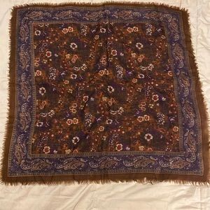 Vintage Linea Emmeti Paisley scarf/throw/bandanna